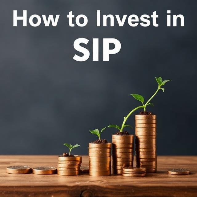 How to Invest in SIP with growing coin stacks symbolizing long-term wealth creation through systematic investment plans